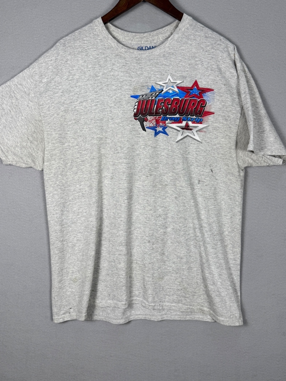 Gildan XL Julesburg Drag Strip Graphic T-Shirt